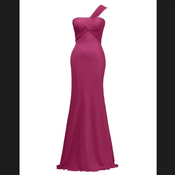 magenta formal dress